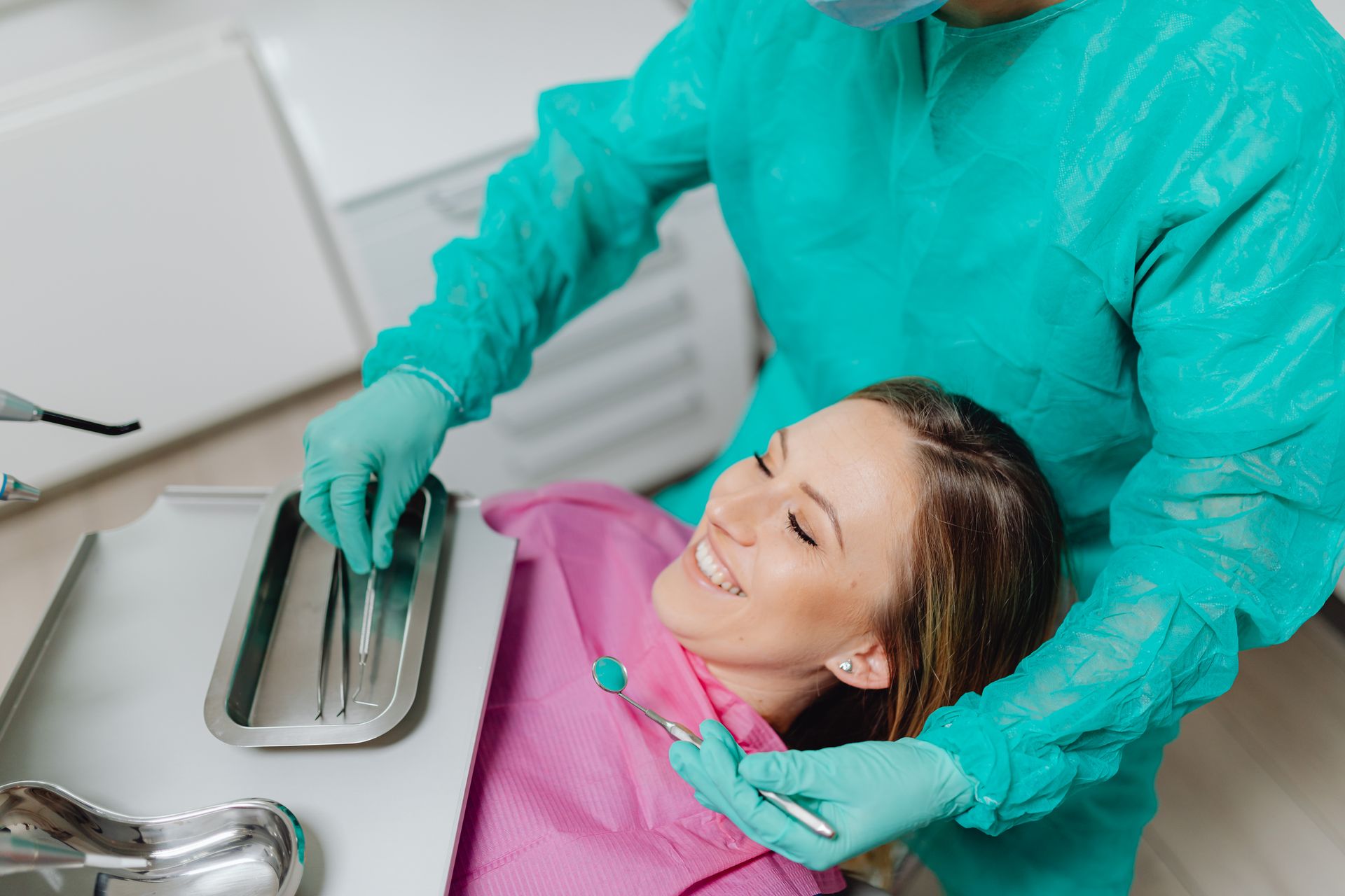 Modern, clean dental operatory at Manasa Dental Clinic